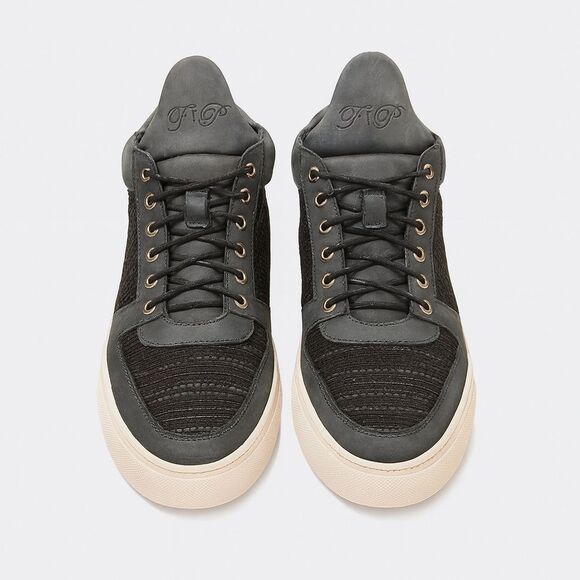 Filling Pieces High Top Sneakers US 11.5–12 Navy Suede Leather Handmade Portugal - Picture 1 of 14